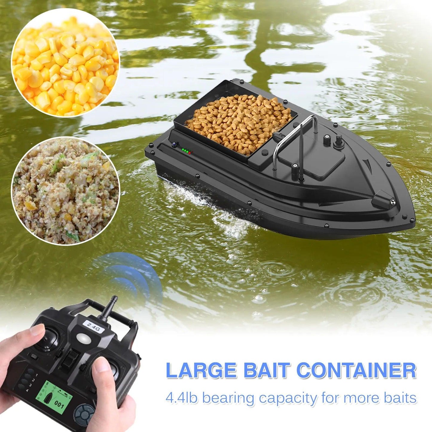 GPS Wireless Remote Control Fishing Bait Boat Fishing Feeder Fish Finder Device Remote Range Device Fishing Feeder - Nex Fisher Hub