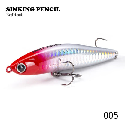Hunthouse Sinking Lipless Pencil Fishing Lure 70mm/13.5g 95mm/24g Honey Trap