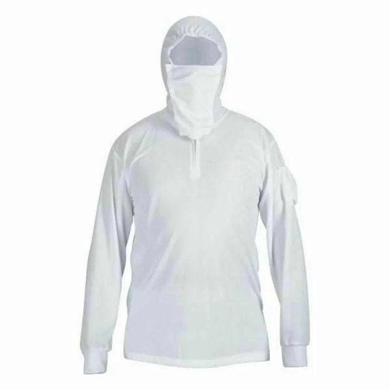 Long Sleeve Fishing Jerseys Quick Drying Sun Protection Fishing Shirt Newest Men's Fishing Clothing Hoodies With Zipper And Mask - Nex Fisher Hub