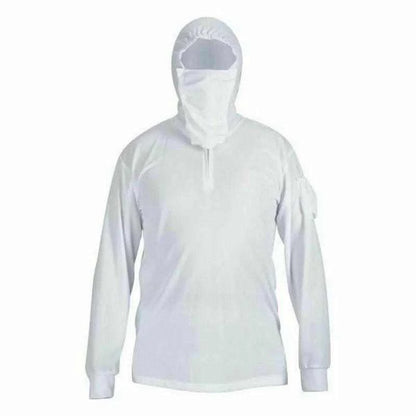 Long Sleeve Fishing Jerseys Quick Drying Sun Protection Fishing Shirt Newest Men's Fishing Clothing Hoodies With Zipper And Mask - Nex Fisher Hub