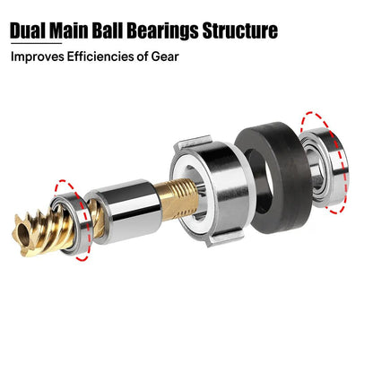 SeaKnight TREANT III Series fishing reel, dual main ball bearings structure, improves gear efficiency.