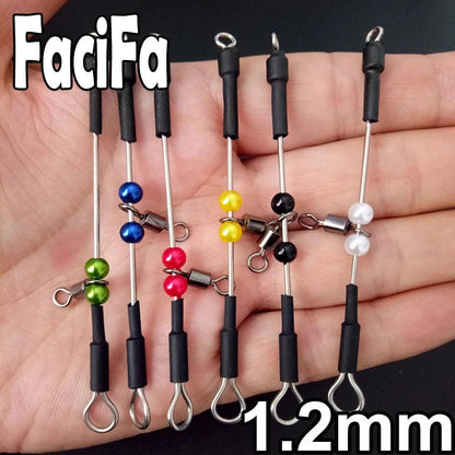 6 Pcs Bearing Swivel Fishing Connector Fast Hook