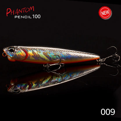 Hunthouse REALIS Pencil Floating Stickbait: Topwater Lure with Unique Knocking Sound