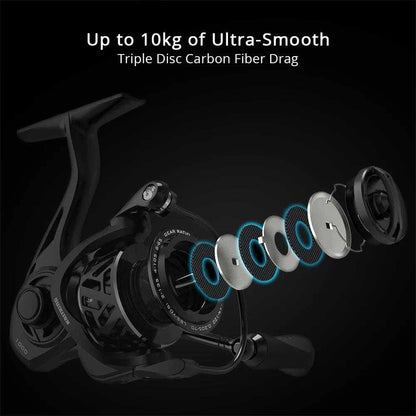 KastKing Zephyr Ultra Light Spinning Reel - Nex Fisher Hub