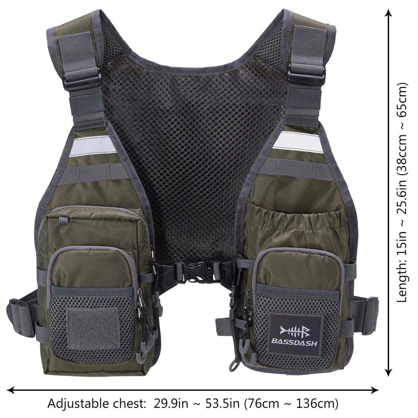 Bassdash FV08 Chest Pack Vest - Nex Fisher Hub