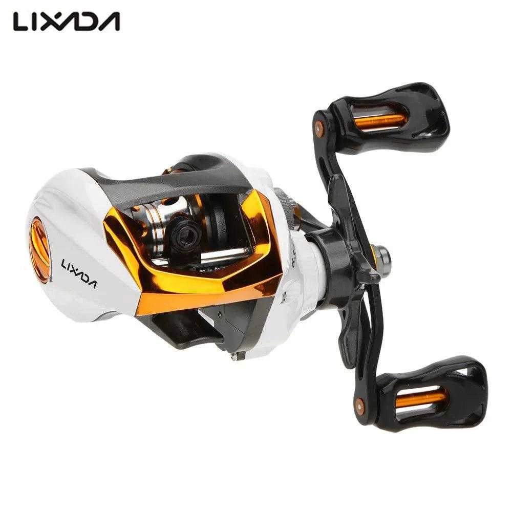 Lixada GT 6.3.1 Baitcast Reel with aluminum alloy body and 13+1 ball bearings for bass fishing.