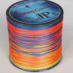 Braided fishing line 500m 4Strands Multi Color Super Strong Japan Multifilament PE braid line 10 20 30 40 60 80 100LB - Nex Fisher Hub