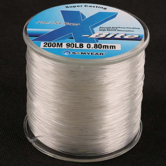 Nylon monofilament fishing line, 200m, 90lb, 0.80mm, high quality from Japan.