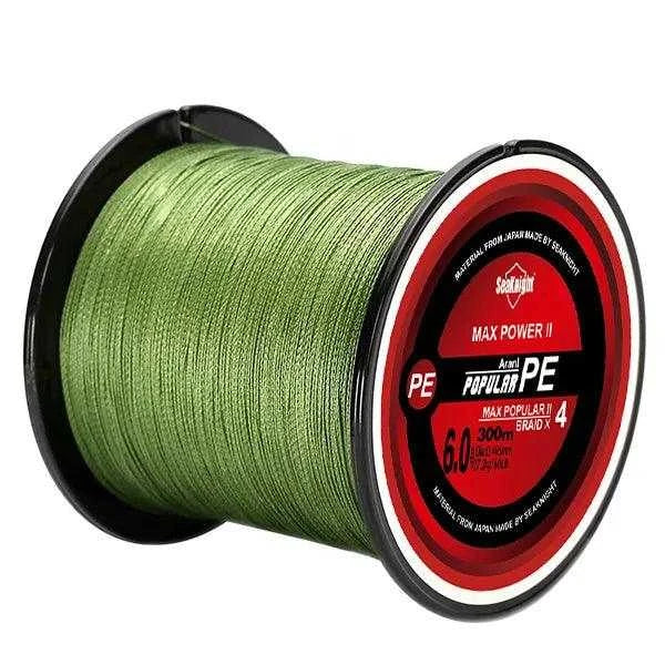 SeaKnight Brand TriPoseidon Series 4 Strands 300M PE Braided Fishing Line 8-60LB Multifilament Fishing Line Smooth Carp Fishing - Nex Fisher Hub