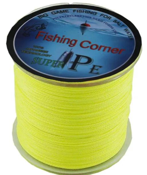 Braided fishing line 500m 4Strands Multi Color Super Strong Japan Multifilament PE braid line 10 20 30 40 60 80 100LB - Nex Fisher Hub