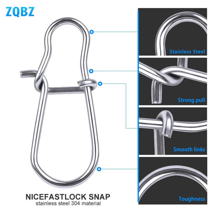 Proberos 30 pcs NiceFastlock Snap 12mm-33.5mm 0#-8#