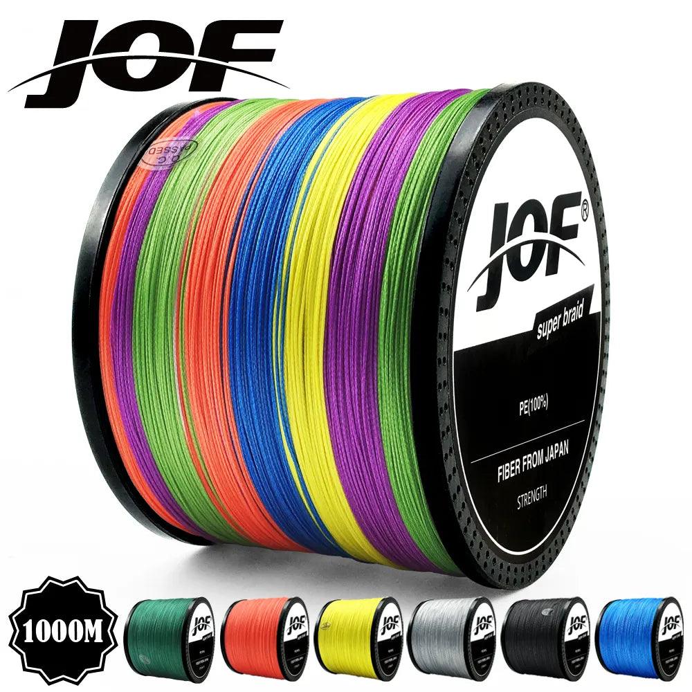 JOF 300M 500M 1000M 8 Strands 4 Strands 18-88LB PE Braided Fishing Wire Multifilament Super Strong Fishing Line Japan Multicolor - Nex Fisher Hub