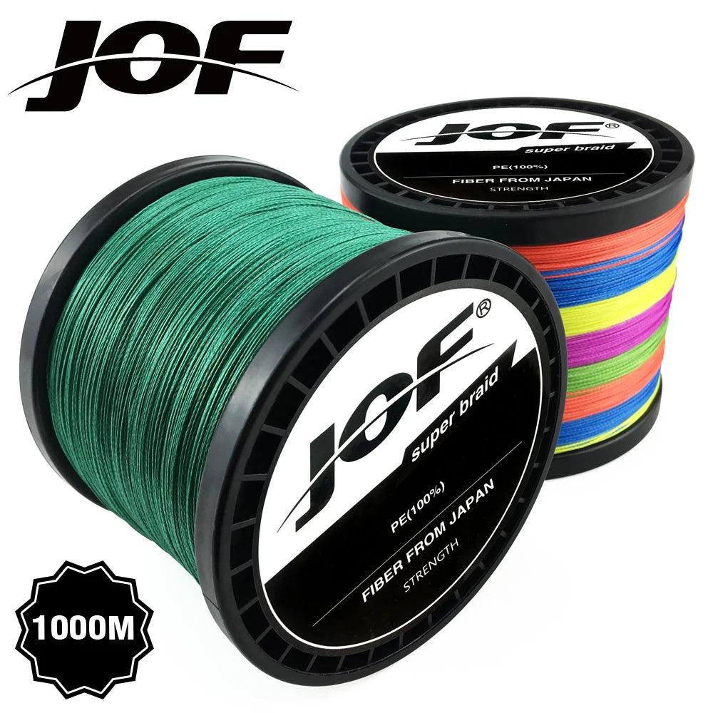 JOF 300M 500M 1000M 8 Strands 4 Strands 18-88LB PE Braided Fishing Wire Multifilament Super Strong Fishing Line Japan Multicolor - Nex Fisher Hub