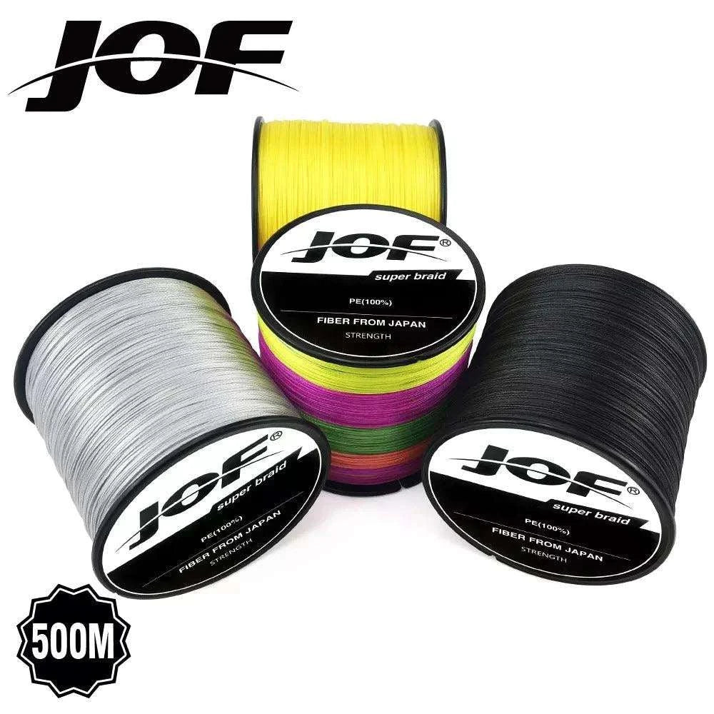 jof braided fishing line JOF Super Strong PE Braided Fishing Line: 4 or 8 Strands, Multi-Length – Nex Fisher Hub