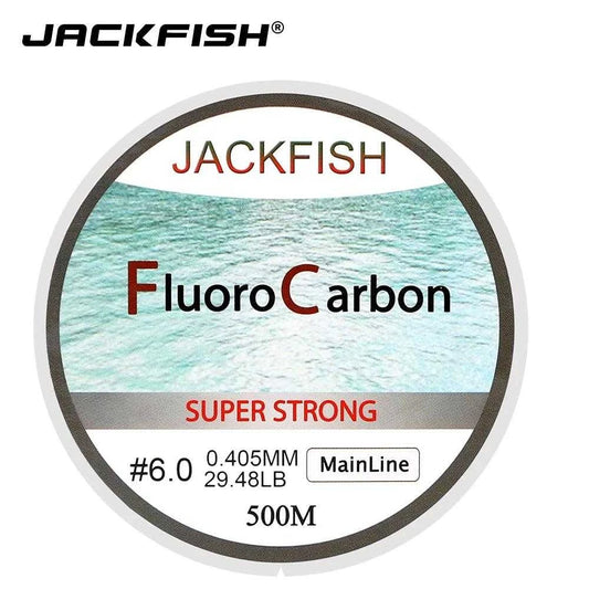 Jackfish Fluorocarbon Fishing Line 500 meters, 0.405mm super strong, 29.48LB.