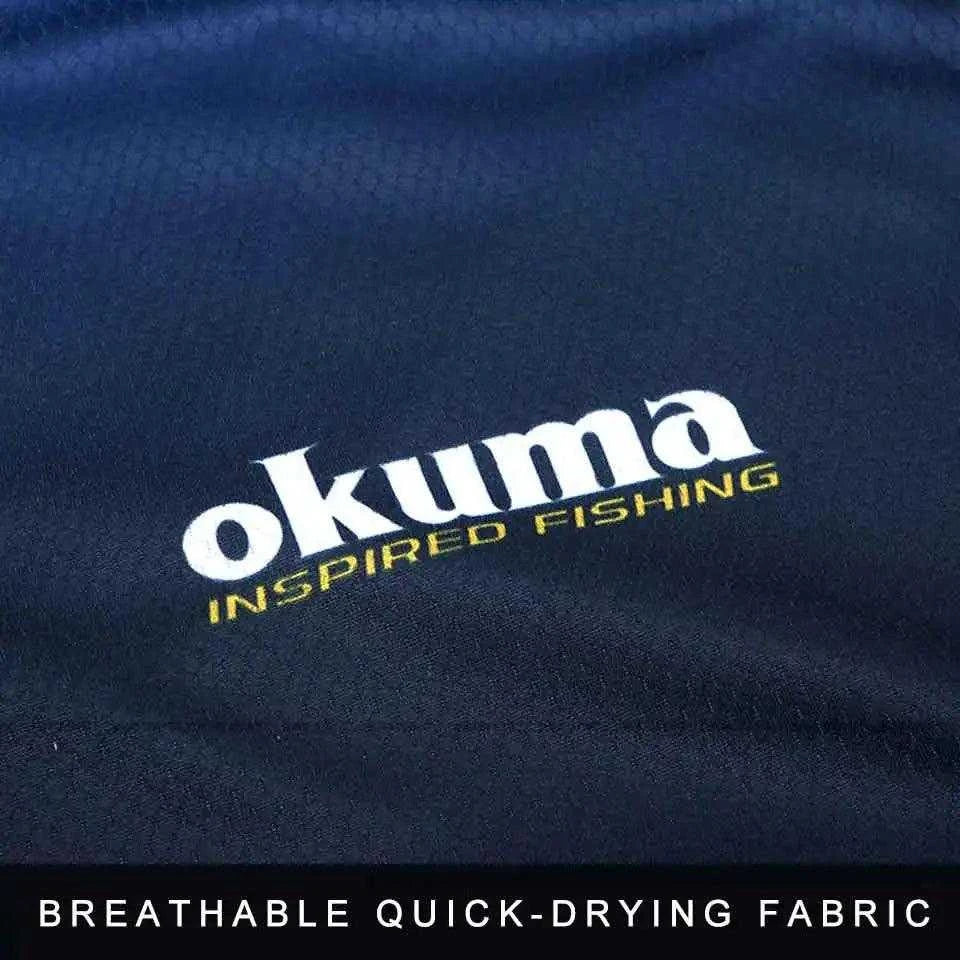 Original OKUMA Fishing Clothes Fishing Shirt Fishing Jerseys Breathable Sweat-absorbing Sunscreen Outdoor Sport - Nex Fisher Hub