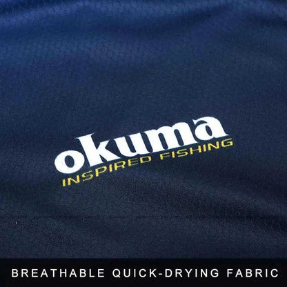 Original OKUMA Fishing Clothes Fishing Shirt Fishing Jerseys Breathable Sweat-absorbing Sunscreen Outdoor Sport - Nex Fisher Hub