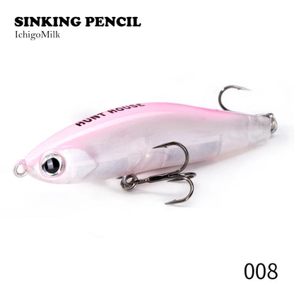 Hunthouse Sinking Lipless Pencil Fishing Lure 70mm/13.5g 95mm/24g Honey Trap