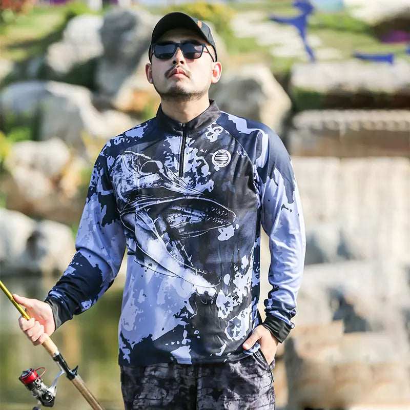 DIAOLIAN Stand-up Collar Fishing Shirt: Ultimate Sun Protection