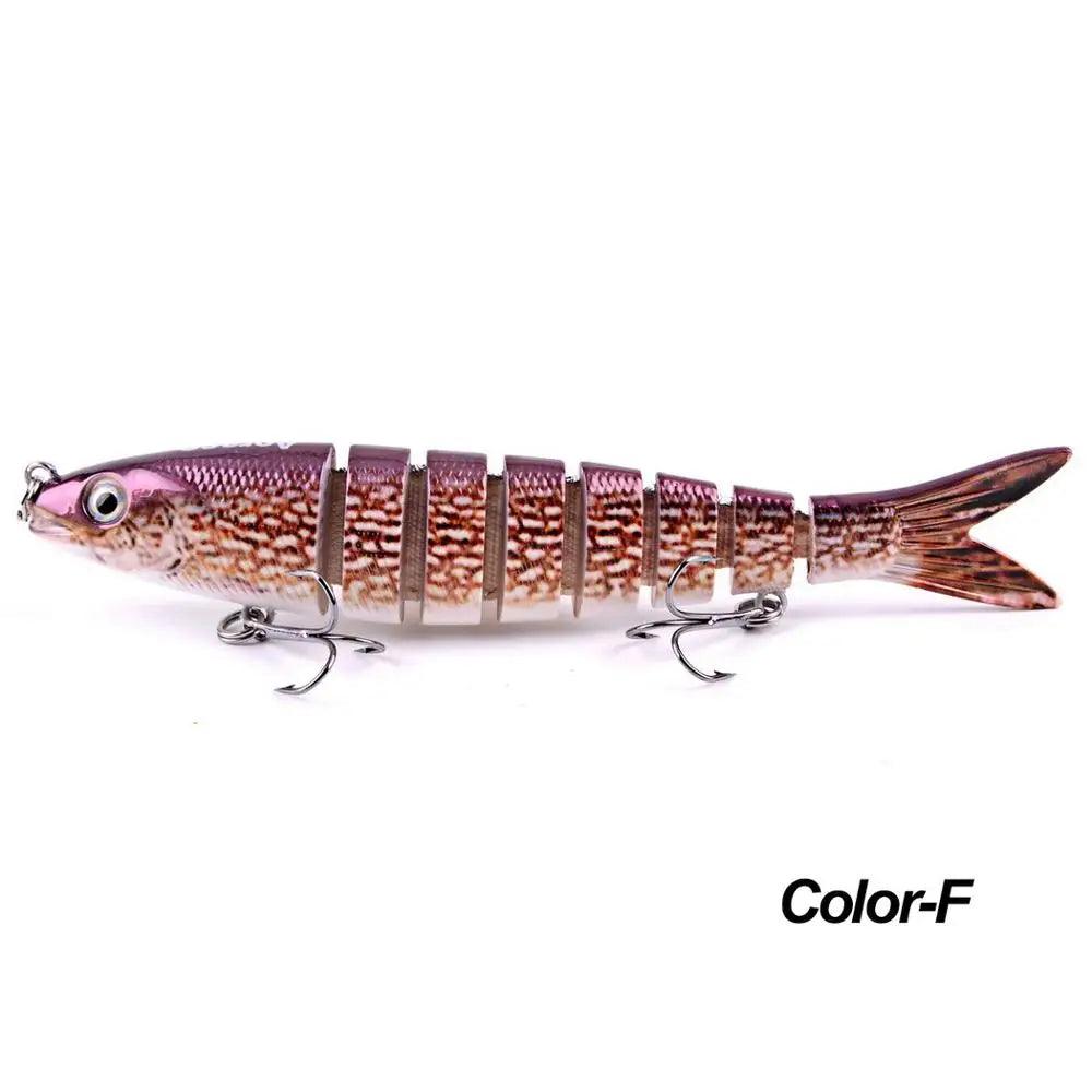 1pc Wobblers 8 Segments Fishing Lure Multi Jointed Swimbait 19g Hard Bait Lures Fishing Tackle For Bass Pike Lifelike Swimbaits - Nex Fisher Hub