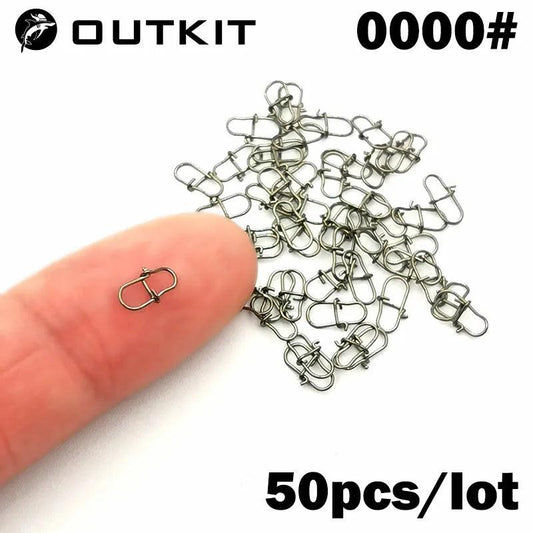 OUTKIT 50 PCS Stainless Steel Pin Swivel Connector