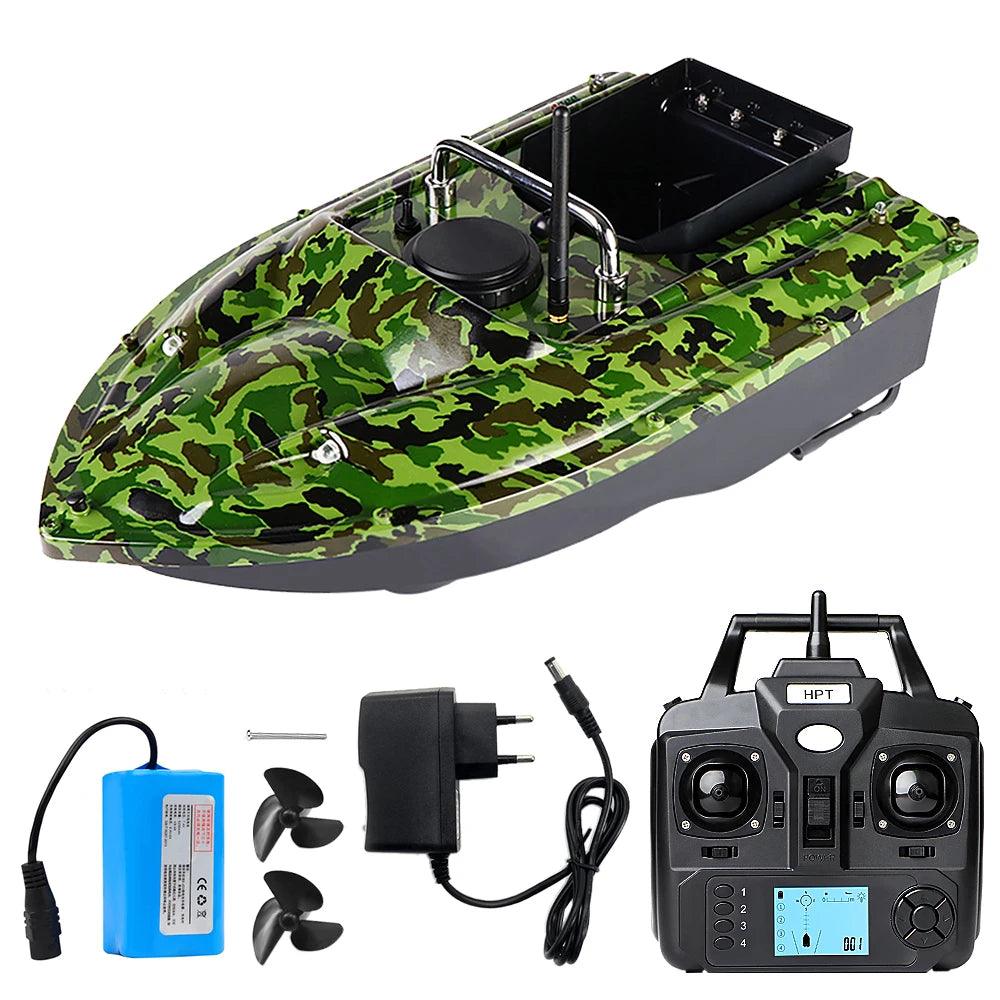 GPS Fixed Speed Cruise Remote Control Fishing Finder Boat  with Single Bait Containers Automatic Bait Boat with Remote Control - Nex Fisher Hub