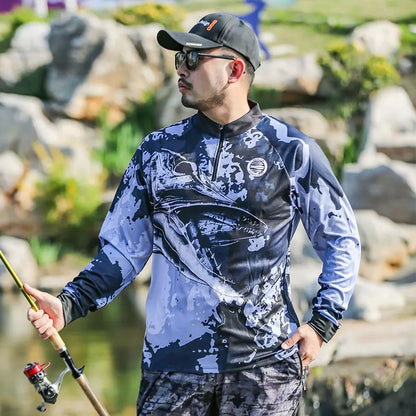 DIAOLIAN Stand-up Collar Fishing Shirt: Ultimate Sun Protection