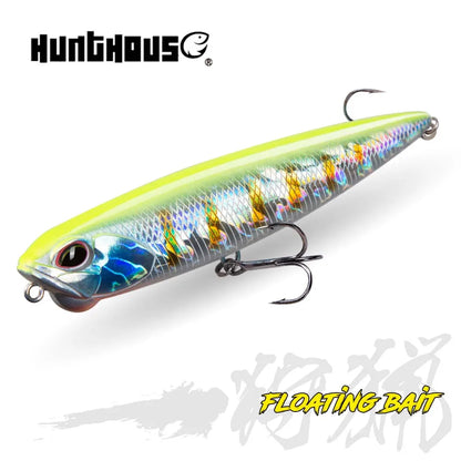 Hunthouse REALIS Pencil Floating Stickbait: Topwater Lure with Unique Knocking Sound