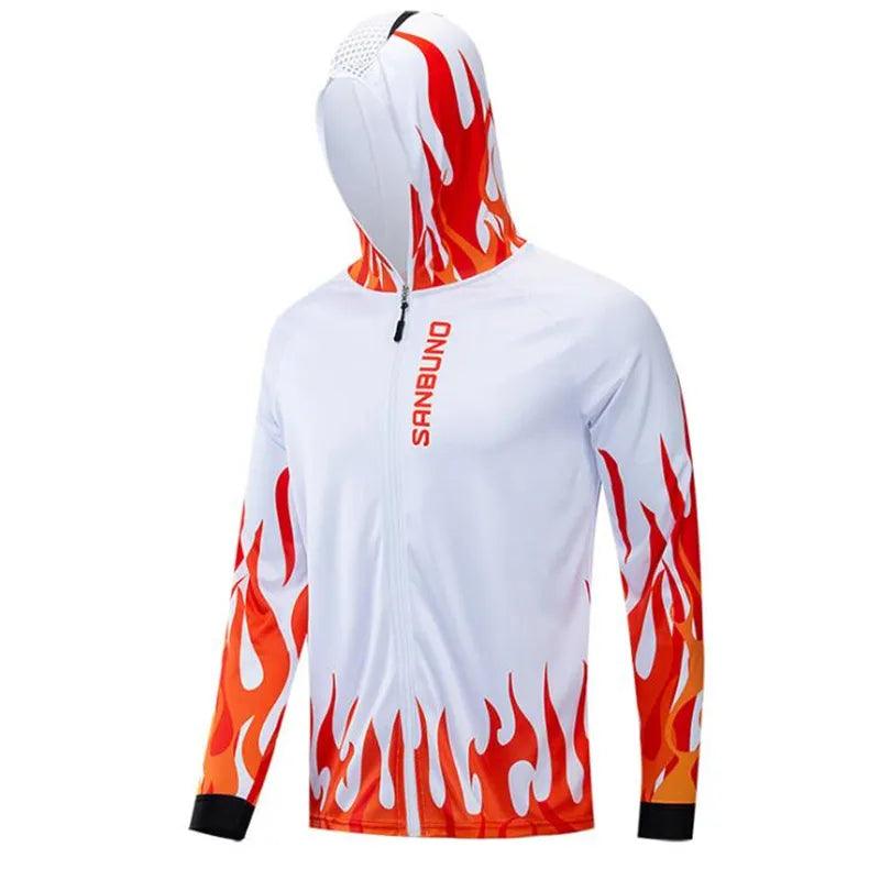 2021 Popular  Men's Fishing Jerseys With Zippered  Hooded Fishing Clothing  Colorful Quick-drying  Sun Protective Fishing Shirts - Nex Fisher Hub