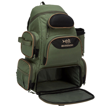 BassDash BD-01 Tactical Tackle BackpackNex Fisher Hub