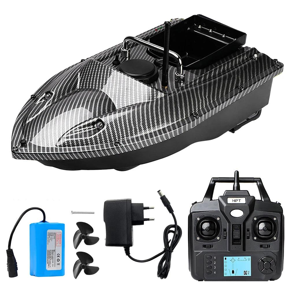 GPS Fixed Speed Cruise Remote Control Fishing Finder Boat  with Single Bait Containers Automatic Bait Boat with Remote Control - Nex Fisher Hub