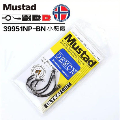 MUSTAD 39951 Carbon Steel Fishing Hooks