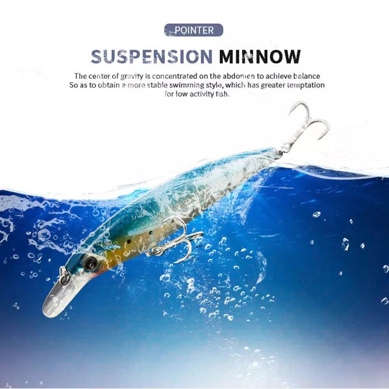 Tungsten  Floating Minigue Ball System Minnow Wobbler 12.5g - 11 cm