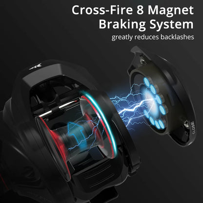 KastKing Royale Legend II & GT Baitcasting Reel 7.2:1 5.4:1 Gear Ratio Reel  Freshwater Aluminum Spool 8 KG Drag Fishing Coil Nex Fisher Hub