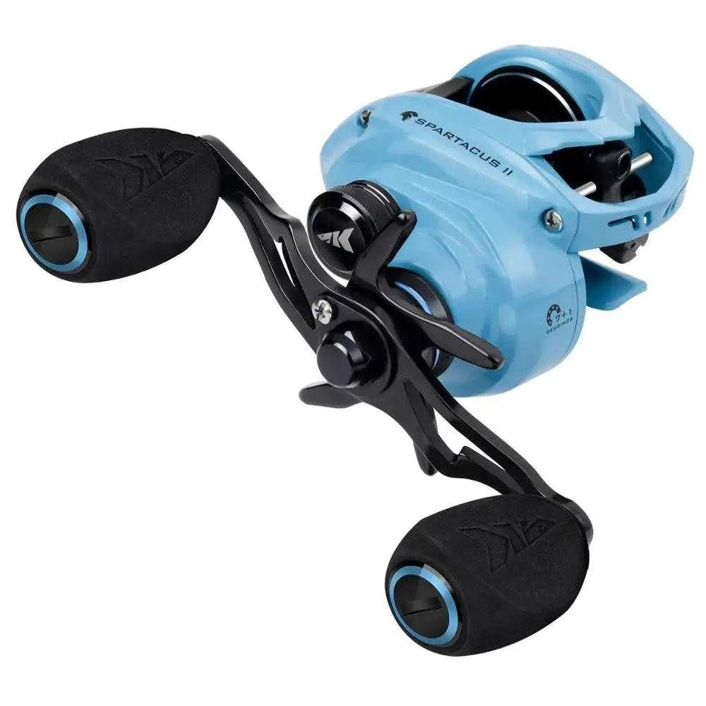 KastKing Spartacus II Baitcasting Reel (7.2:1) Blue - Nex Fisher Hub