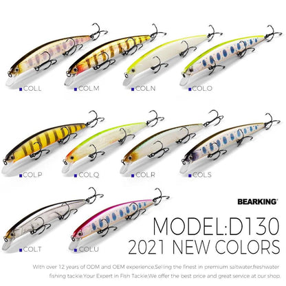 BEARKING 13cm 21g SP depth1.8m Top fishing lures Wobbler hard bait quality professional minnow