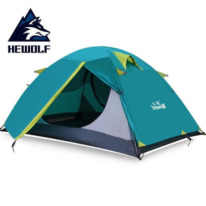 Hewolf Outdoor Camping Tent Double Layer Ultralight 2 Persons Tent Four Seasons Waterproof Breathable Winter Tent Camping Hike - Nex Fisher Hub