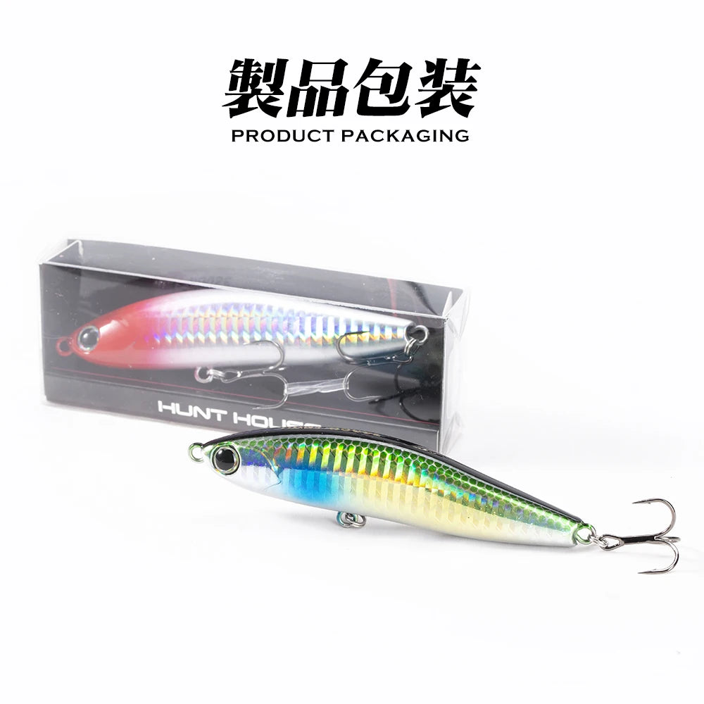 Hunthouse Sinking Lipless Pencil Fishing Lure 70mm/13.5g 95mm/24g Honey Trap