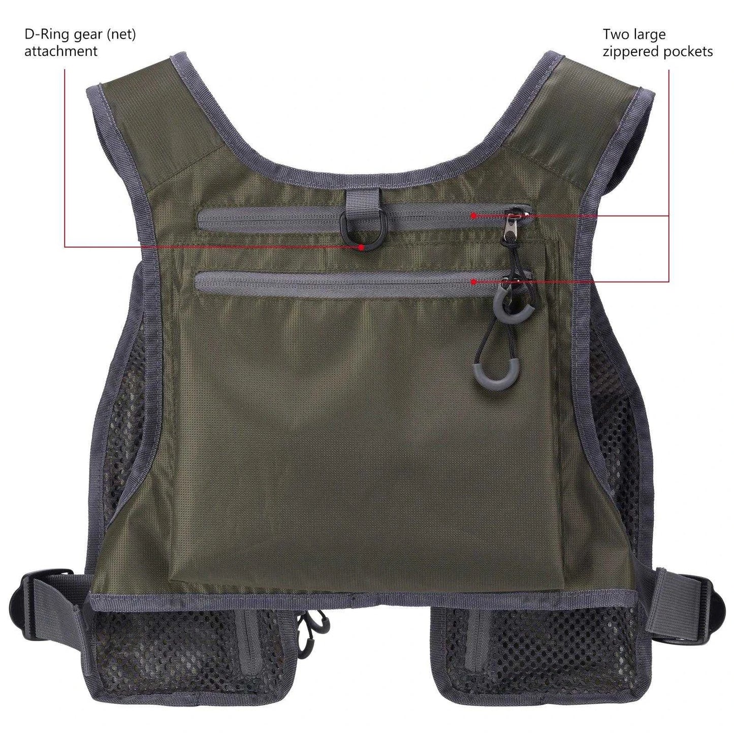 Bassdash FV08 Chest Pack Vest - Nex Fisher Hub