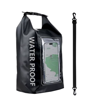 Waterproof Dry Bag With Transparent Phone Pocket - 5L Capacity for Swimming & Kayaking