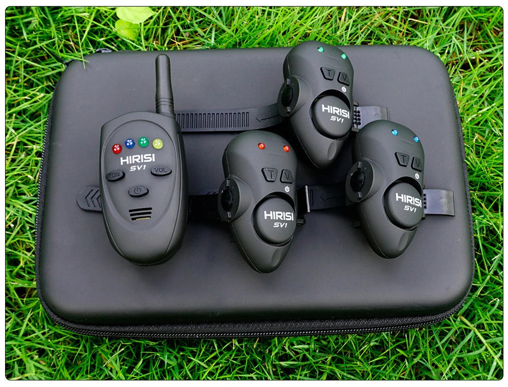 HIRISI SV1 Carp Fishing Bite Alarm Set And 100M Range Receptor: Wireless Indicator