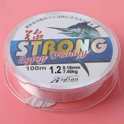 LAIMALA Leader Main Line 100m fishing line spool with premium Japanese fluorocarbon, 1.2mm diameter.