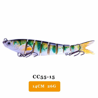 AYWFISH Lifelike Multi Jointed Sinking Wobblers Fishing Lures For Pike Swimbait Crankbait Minnow Trout Bass Fishing Tackle Baits - Nex Fisher Hub