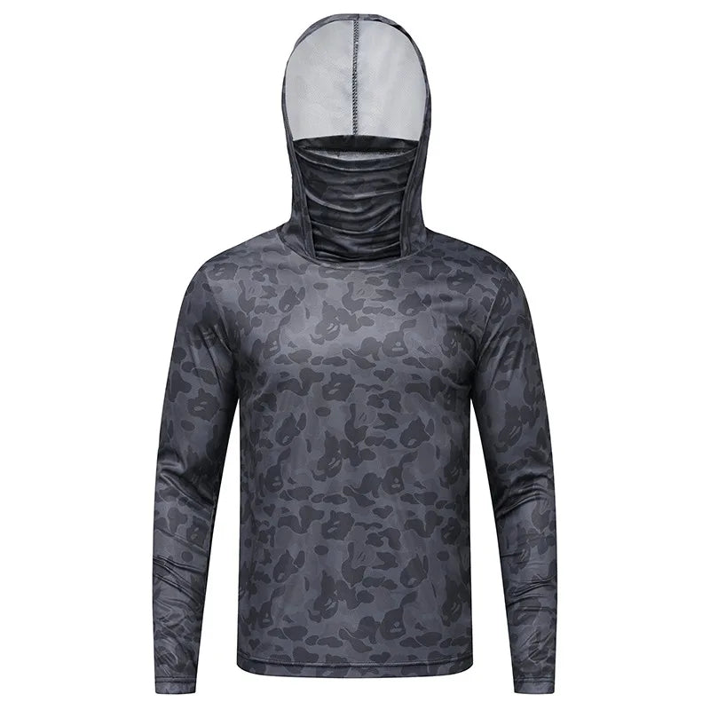 Unisex Ice Silk Lightweight Sun Protection Hoodie: Quick-Dry Cooling Jersey