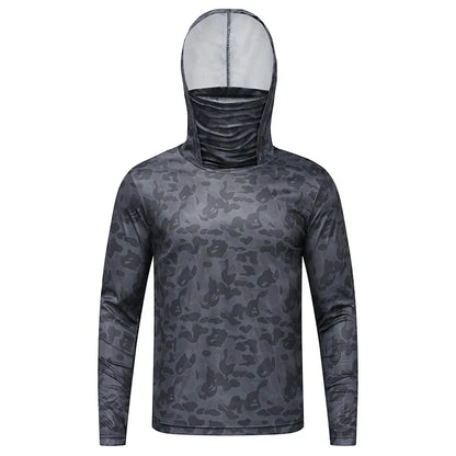 Unisex Ice Silk Lightweight Sun Protection Hoodie: Quick-Dry Cooling Jersey