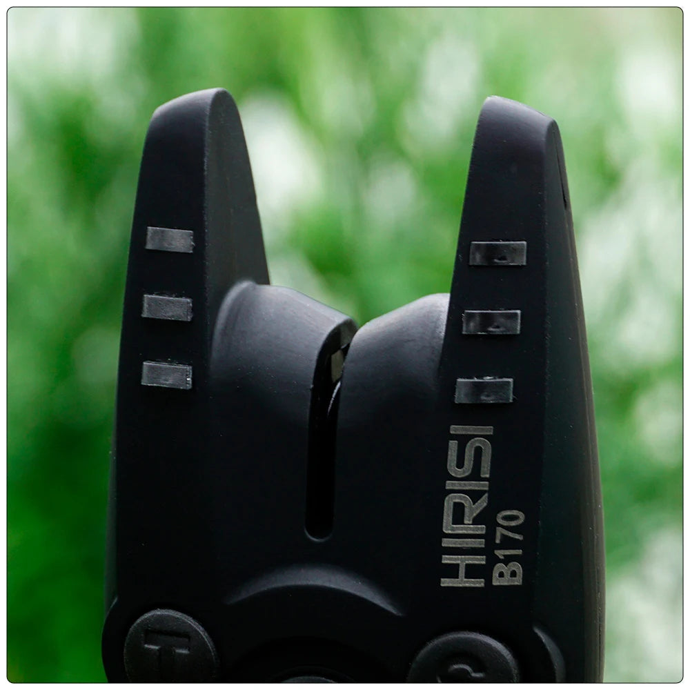 HIRISI B170 Carp Fishing Bite Alarm: Adjustable Volume, Tone, and Sensitivity LED Indicator