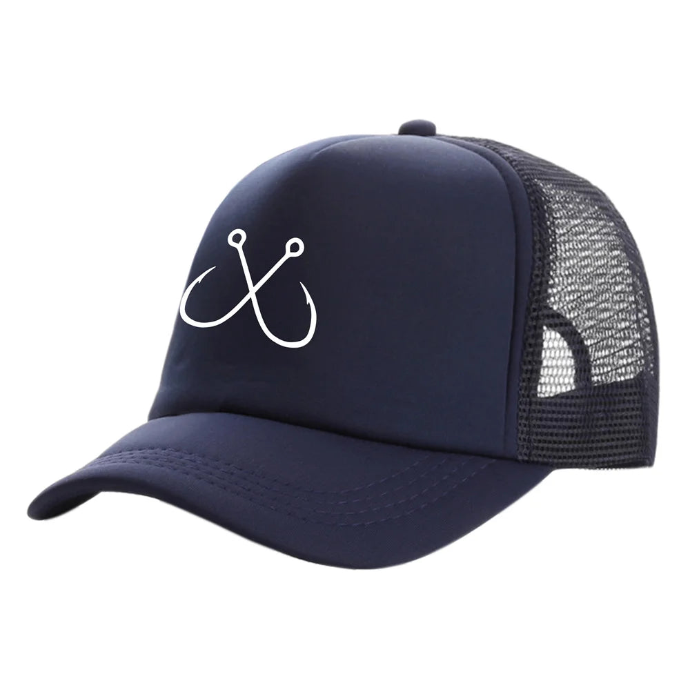 Hooked Breathable Summer Fishing Baseball Cap