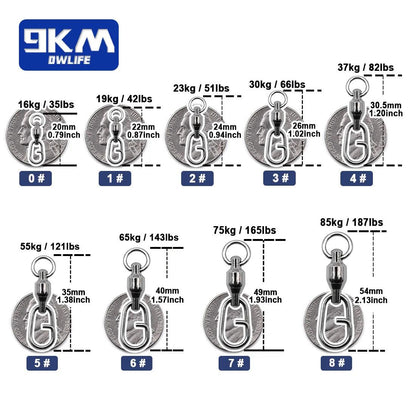 9KM DWLIFE Ball Bearing Swivel Snap