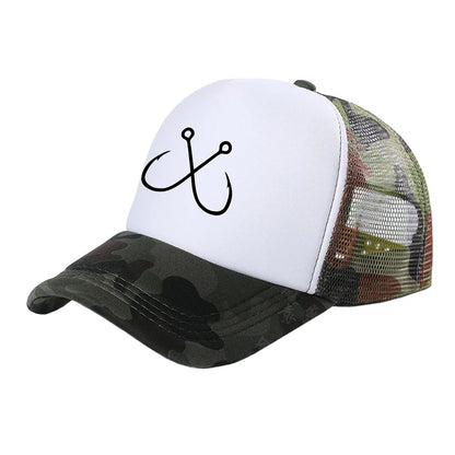 Hooked Breathable Summer Fishing Baseball Cap