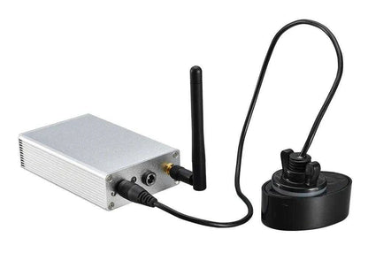 Lucky FF918-CWLS boat fish finder with antenna and cable for enhanced fishing.